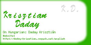 krisztian daday business card